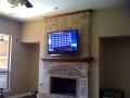 Fireplace TV installation